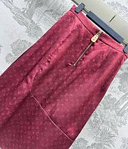 Bagsaaa Louis Vuitton Monogram Cloud Wrap-Effect Skirt  - 3