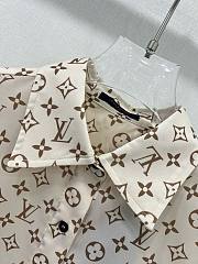 Bagsaaa Louis Vuitton Silk Fabric Monogram Cream Color - 5