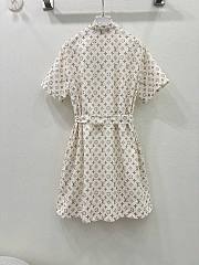 Bagsaaa Louis Vuitton Dress Silk Fabric Monogram Cream Color - 2