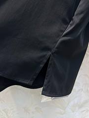Bagsaaa Louis Vuitton Monogram Lavaliere Button Sleeve Blouse In Black - 4