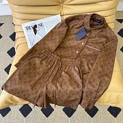 Bagsaaa Louis Vuitton Silk Set Brown Monogram  - 1