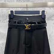 Bagsaaa Louis Vuitton Black With Belt Long Skirt - 5