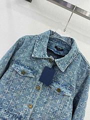 	 Bagsaaa Louis Vuitton Denim Jacket In Monogram Blue - 5