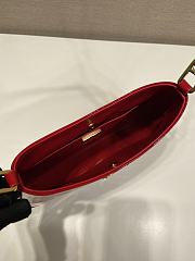 Bagsaaa Prada Hobo Shoulder Bag Red Patent Leather - 22*18.5*4.5cm - 6