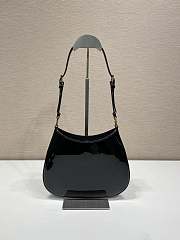 	 Bagsaaa Prada Hobo Shoulder Bag Black Patent Leather - 22*18.5*4.5cm - 6