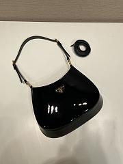 	 Bagsaaa Prada Hobo Shoulder Bag Black Patent Leather - 22*18.5*4.5cm - 4