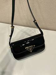 Bagsaaa Prada Shoulder Patent Leather Bag in black - 10.5*20.5*4cm - 6