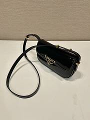 Bagsaaa Prada Shoulder Patent Leather Bag in black - 10.5*20.5*4cm - 4