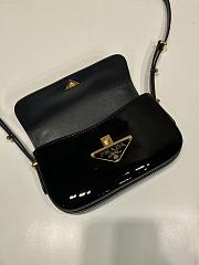 Bagsaaa Prada Shoulder Patent Leather Bag in black - 10.5*20.5*4cm - 2