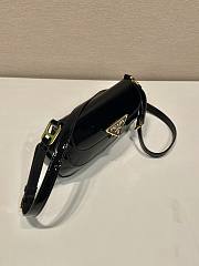 Bagsaaa Prada Black Patent Leather Shoulder Bag - 24*11*4cm - 4