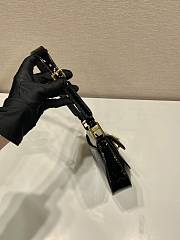 Bagsaaa Prada Black Patent Leather Shoulder Bag - 24*11*4cm - 3