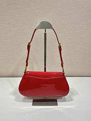 	 Bagsaaa Prada Cherry Red Patent Leather Shoulder Bag - 24*11*4cm - 6