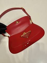 	 Bagsaaa Prada Cherry Red Patent Leather Shoulder Bag - 24*11*4cm - 3