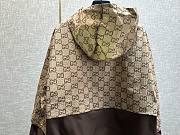 	 Bagsaaa Gucci GG COTTON FABRIC JACKET WITH ZIPPER Brown - 4
