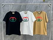 BAGSAAA GUCCI COTTON JERSEY PRINTED T-SHIRT - 1