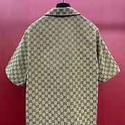 Bagsaaa Gucci GG linen-blend shirt - 3