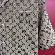Bagsaaa Gucci GG linen-blend shirt - 5