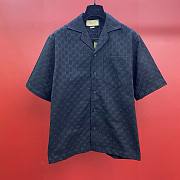 	 Bagsaaa Gucci GG linen-blend shirt in black - 1