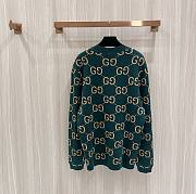 Bagsaa Gucci GG wool jacquard sweater in green - 5