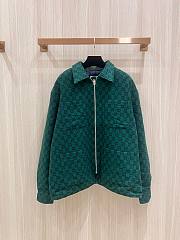 Bagsaaa Gucci GG wool flannel padded Jacket - 1