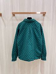 Bagsaaa Gucci GG wool flannel padded Jacket - 6