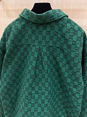 Bagsaaa Gucci GG wool flannel padded Jacket - 3