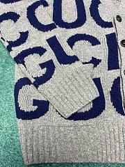Bagsaaa Gucci Embroidered wool cardigan - 4