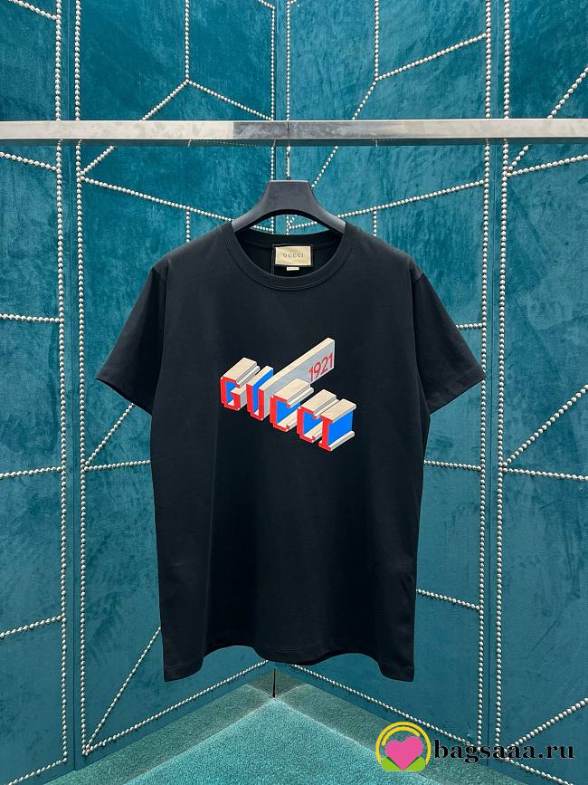 Bagsaaa Gucci 3D Black T-Shirt - 1