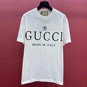 Bagsaaa Gucci Made In Italy White T-Shirt - 1