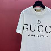 Bagsaaa Gucci Made In Italy White T-Shirt - 6