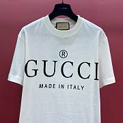 Bagsaaa Gucci Made In Italy White T-Shirt - 2