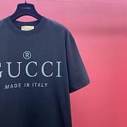 	 Bagsaaa Gucci Made In Italy Black T-Shirt - 4