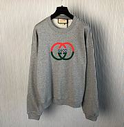 Bagsaaa Gucci Sweater with Interlocking G Grey - 1