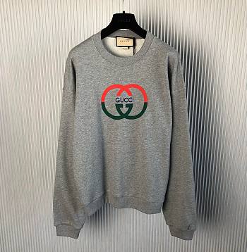 Bagsaaa Gucci Sweater with Interlocking G Grey