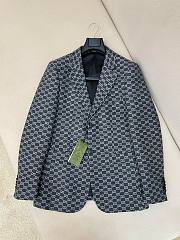 Bagsaaa Gucci GG-print flannel blazer - 1