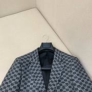 Bagsaaa Gucci GG-print flannel blazer - 6