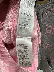 Bagsaaa Gucci GG knit wool top in pink - 3
