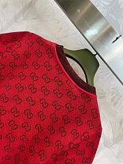 Bagsaaa Gucci GG knit wool top in red - 2