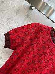 Bagsaaa Gucci GG knit wool top in red - 3