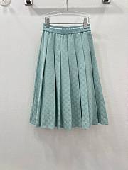 Bagsaaa Gucci Blue GG Enoby Long Skirt - 1