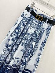 Bagsaaa Dior Blue Long Skirt - 5