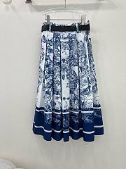 Bagsaaa Dior Blue Long Skirt - 3