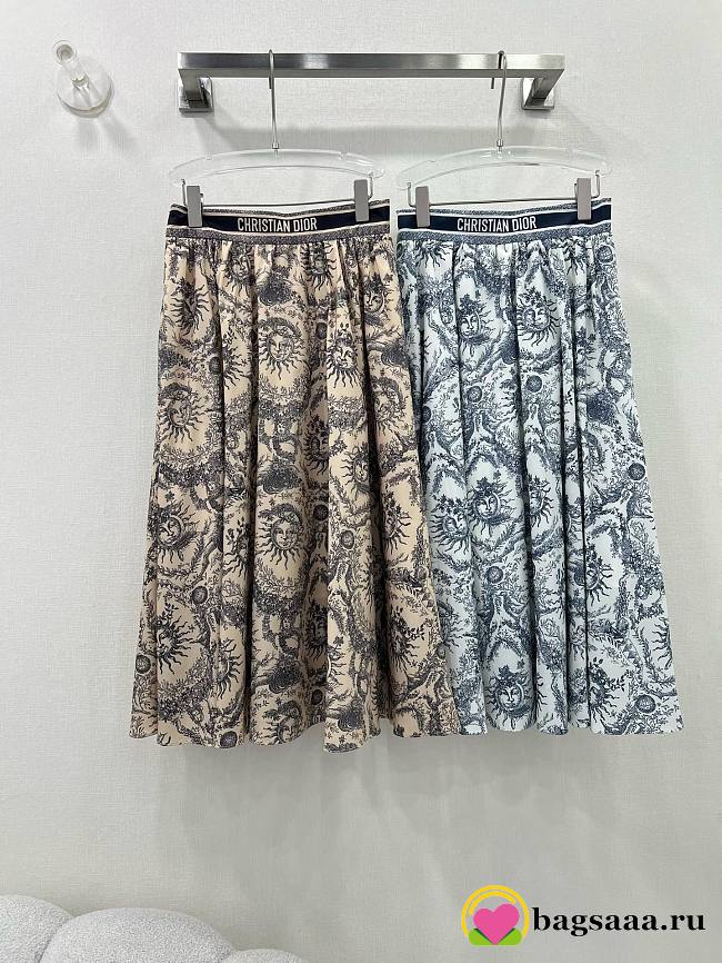 Bagsaaa Dior Long Skirt Toile de Jouy Soleil Pattern - 1
