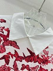 Bagsaaa Dior Belt Dress White and Red Butterfly - 5