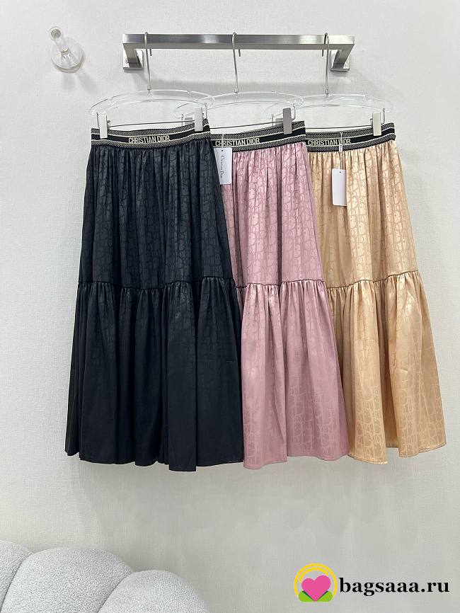 Bagsaaa Dior Women Long Skirt Oblique Pattern - 1