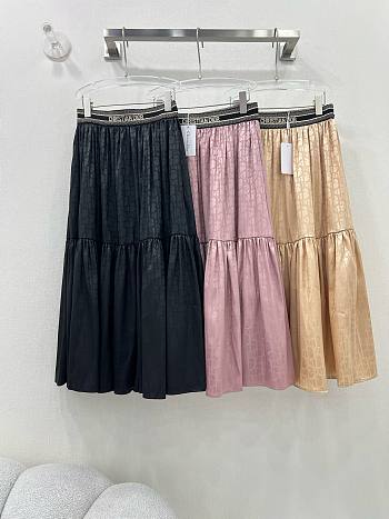 Bagsaaa Dior Women Long Skirt Oblique Pattern