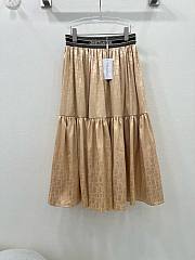 Bagsaaa Dior Women Long Skirt Oblique Pattern - 4