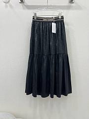 Bagsaaa Dior Women Long Skirt Oblique Pattern - 3