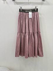 Bagsaaa Dior Women Long Skirt Oblique Pattern - 2