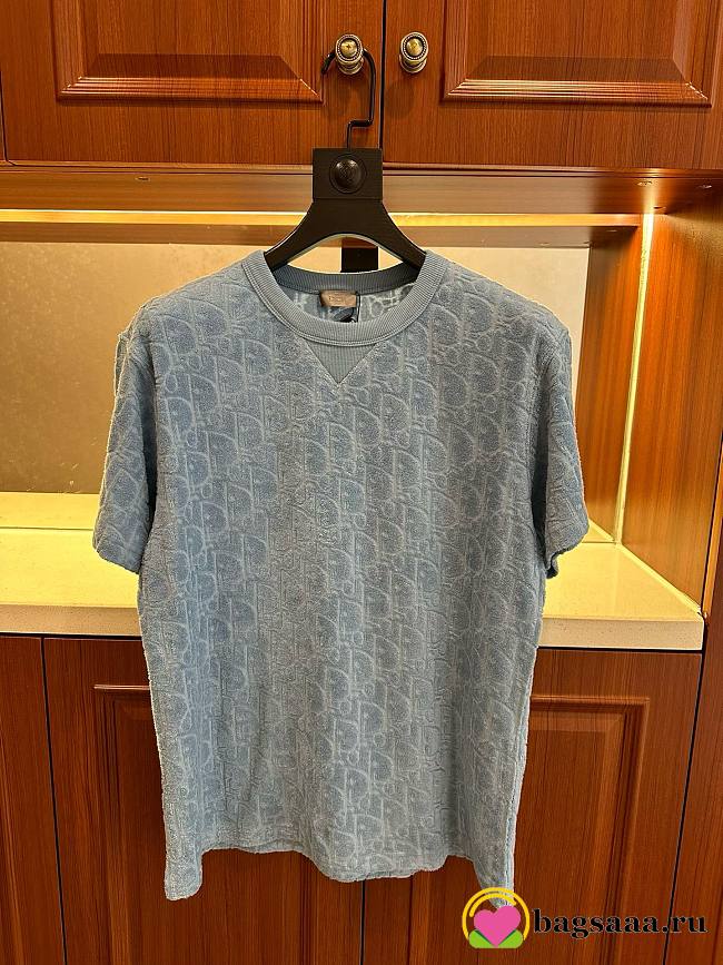 Bagsaaa Dior Blue Velvet T-Shirt - 1